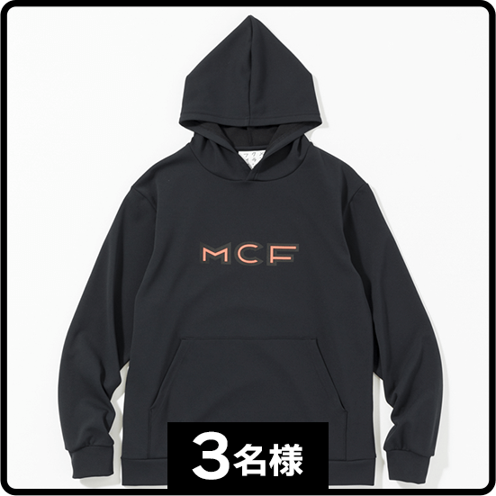 MCF ロゴプリントパーカー <ブラック> 3名様